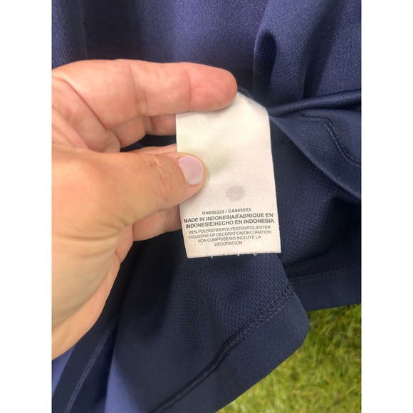 Nike Dri Fit Navy Polo Performance Shirt Moisture‎ Wicking Golf Top Size XXL - Picture 6 of 7